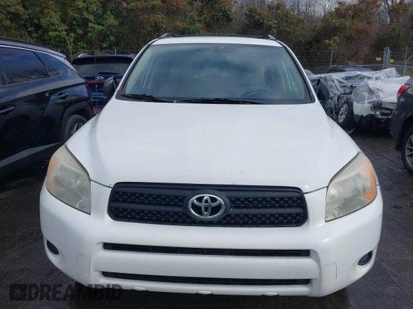 2008 Toyota RAV4 with VIN JTMBD33V186064692, listed as a IAAI auction lot 41817991 with 213,158 mi miles. Bid and sale history available at carsss.com. Image 6.