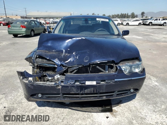 2003 BMW 7 Series 745Li with VIN WBAGN63433DS44768, listed as a Copart auction lot 73611704 with Not Provided miles and Salvage Title. Bid and sale history available at carsss.com. Image 5.