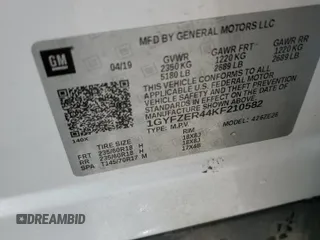 2019 Cadillac XT4 FWD Sport with VIN 1GYFZER44KF210582, listed as a Copart auction lot 61272015 with 104,073 mi miles and Salvage title. Bid and sale history available at DreamBid. Image 13.