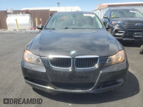 2007 BMW 3 Series 328xi with VIN WBAVC93587KX59628, listed as a Copart auction lot 60753115 with 161,868 mi miles and Salvage title. Bid and sale history available at DreamBid. Image 5.