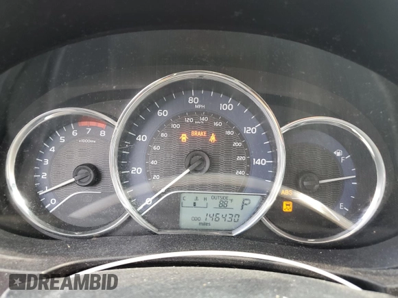 2014 Toyota Corolla L с VIN 2T1BURHE1EC011474, выставлен на аукционе Copart как лот 59684525 с пробегом 146 430 миль миль и Чистый • Clean title. История ставок и продаж доступна на DreamBid. Изображение 9.