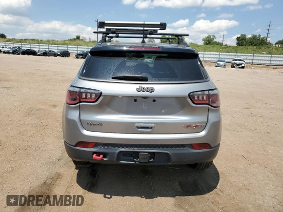 2017 Jeep Compass Trailhawk with VIN 3C4NJDDB1HT646751, listed as a Copart auction lot 62583555 with 99,974 mi miles and Salvage title. Bid and sale history available at DreamBid. Image 6.
