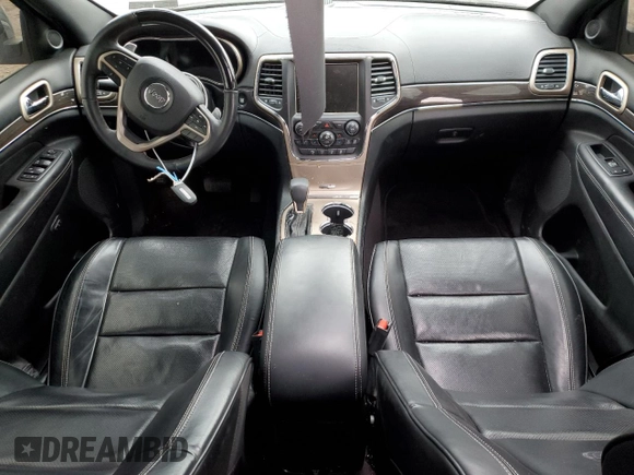 2017 Jeep Grand Cherokee Overland with VIN 1C4RJFCT5HC874593, listed as a Copart auction lot 46770205 with 72,744 mi miles and Salvage Title. Bid and sale history available at carsss.com. Image 8.