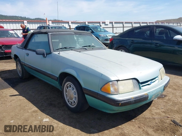 1989 Ford Mustang with VIN 1FABP44A9KF162813, listed as a IAAI auction lot 42194217 with 56,132 mi miles and . Bid and sale history available at DreamBid. Image 1.