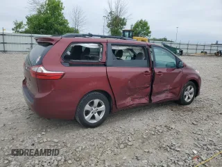 2016 Toyota Sienna LE AAS with VIN 5TDKK3DCXGS757469, listed as a Copart auction lot 60511615 with 130,387 mi miles and Non repairable. Bid and sale history available at DreamBid. Image 3.
