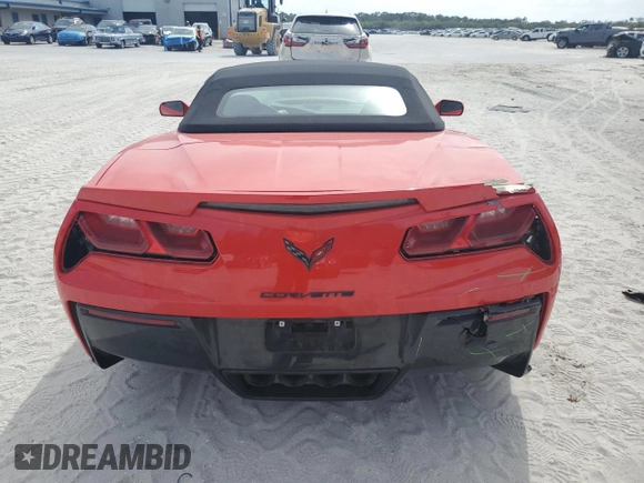 2015 Chevrolet Corvette Z51 2LT with VIN 1G1YK3D75F5106731, listed as a Copart auction lot 74700174 with 44,755 mi miles and Salvage Title. Bid and sale history available at carsss.com. Image 6.