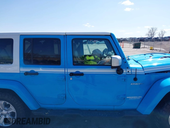 2017 Jeep Wrangler Unlimited Sahara with VIN 1C4BJWEG8HL655998, listed as a IAAI auction lot 41906919 with 100,350 mi miles and . Bid and sale history available at DreamBid. Image 14.