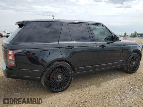 2014 Land Rover Range Rover Supercharged with VIN SALGS2TF3EA175762, listed as a Copart auction lot 46583085 with 97,321 mi miles and Clean title. Bid and sale history available at DreamBid. Image 3.