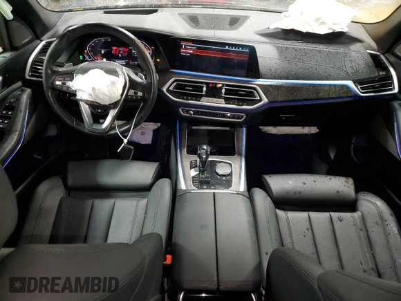 2021 BMW X5 xDrive40i with VIN 5UXCR6C00M9G00599, listed as a Copart auction lot 51536795 with 55,422 mi miles and Salvage title. Bid and sale history available at DreamBid. Image 8.