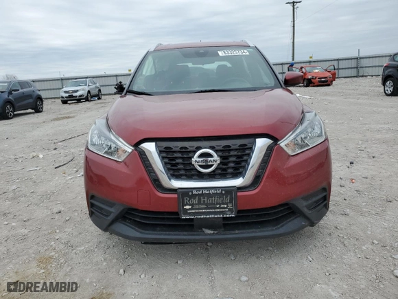 2020 Nissan Kicks SV with VIN 3N1CP5CV0LL514504, listed as a Copart auction lot 83325734 with 51,285 mi miles and Salvage Title. Bid and sale history available at carsss.com. Image 5.