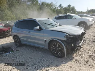 2022 BMW X3 M with VIN 5YM13EC07N9K44162, listed as a Copart auction lot 71282004 with 0 mi miles and Salvage Title. Bid and sale history available at carsss.com. Image 4.