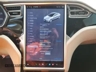 2015 Tesla Model S 85D with VIN 5YJSA1H25FF080956, listed as a Copart auction lot 45336675 with 118,377 mi miles and Salvage Title. Bid and sale history available at carsss.com. Image 9.