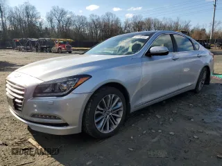 2017 Genesis G80 3.8L with VIN KMHGN4JE2HU211363, listed as a Copart auction lot 47170105 with 142,800 mi miles and Salvage Title. Bid and sale history available at carsss.com. Image 1.