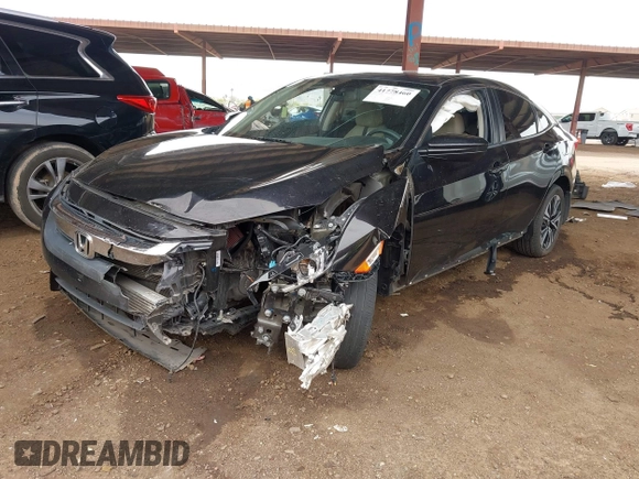 2017 Honda Civic Sedan EX-T with VIN 19XFC1F39HE028956, listed as a IAAI auction lot 41778460 with 57,216 mi miles. Bid and sale history available at carsss.com. Image 17.