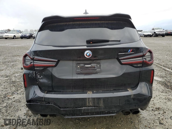 2023 BMW X3 M with VIN 5YM13EC02P9R76895, listed as a Copart auction lot 84182294 with 17,257 mi miles and Salvage title. Bid and sale history available at DreamBid. Image 6.