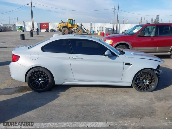 2021 BMW M2 Competition with VIN WBS2U7C00M7G44575, listed as a IAAI auction lot 41602801 with 17,453 mi miles. Bid and sale history available at carsss.com. Image 13.