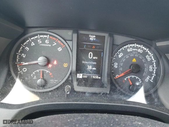 2023 Toyota Tacoma 4WD SR with VIN 3TYCZ5AN8PT163646, listed as a Copart auction lot 50759735 with 11,658 mi miles and Salvage Title. Bid and sale history available at carsss.com. Image 9.
