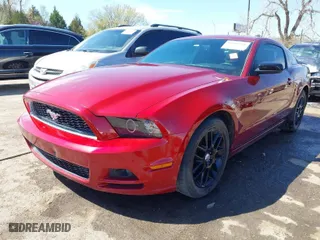 2014 Ford Mustang V6 with VIN 1ZVBP8AM7E5254204, listed as a IAAI auction lot 41894401 with 119,328 mi miles. Bid and sale history available at carsss.com. Image 2.