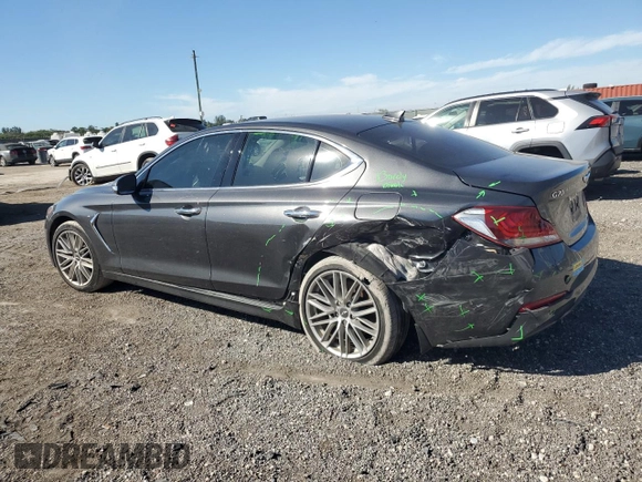 2021 Genesis G70 2.0T with VIN KMTG64LA0MU074883, listed as a Copart auction lot 42581875 with 30,885 mi miles and Non Repairable. Bid and sale history available at carsss.com. Image 2.