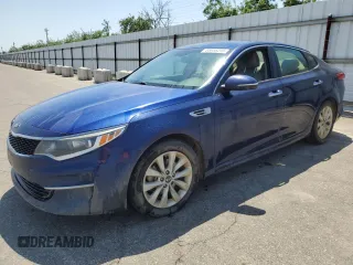 2017 Kia Optima LX with VIN 5XXGT4L32HG123232, listed as a Copart auction lot 55656235 with 201,138 mi miles and Clean Title. Bid and sale history available at carsss.com. Image 1.