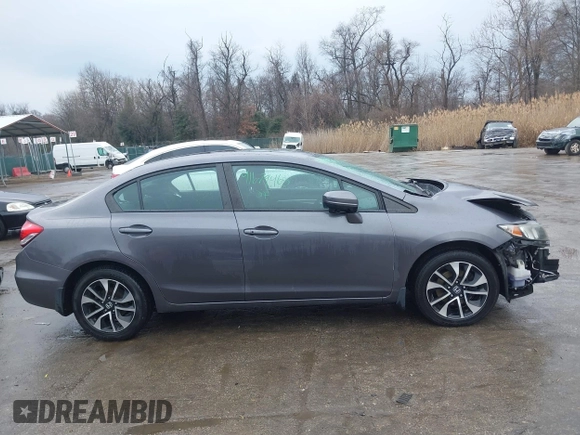 2015 Honda Civic EX with VIN 19XFB2F80FE267622, listed as a IAAI auction lot 41679465 with 140,360 mi miles. Bid and sale history available at carsss.com. Image 14.