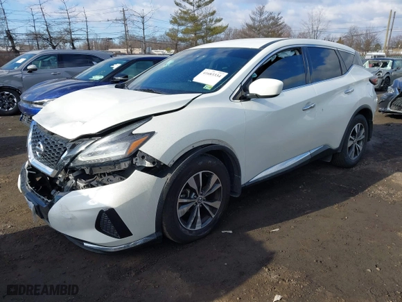 2021 Nissan Murano S with VIN 5N1AZ2AS8MC146605, listed as a IAAI auction lot 41683334 with 48,558 mi miles. Bid and sale history available at carsss.com. Image 17.
