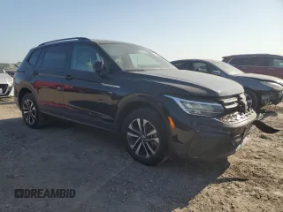 2023 Volkswagen Tiguan S with VIN 3VVRB7AX5PM092916, listed as a Copart auction lot 52083855 with 43,707 mi miles and Salvage title. Bid and sale history available at DreamBid. Image 4.