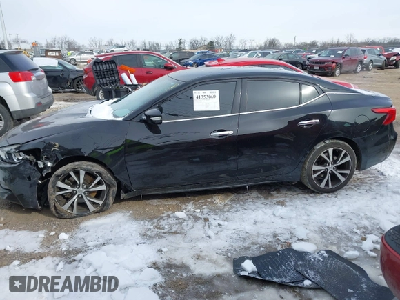 2018 Nissan Maxima SV with VIN 1N4AA6AP5JC384119, listed as a IAAI auction lot 41353069 with 97,136 mi miles. Bid and sale history available at carsss.com. Image 14.