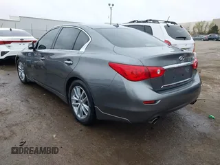 2014 Infiniti Q50 Premium with VIN JN1BV7AP4EM676498, listed as a IAAI auction lot 41900566 with 111,897 mi miles. Bid and sale history available at carsss.com. Image 3.