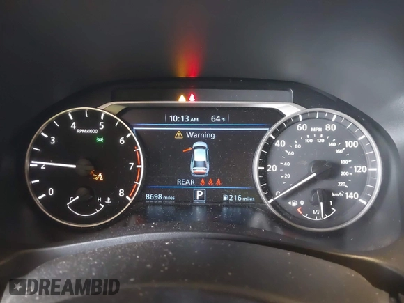 2025 Nissan Altima SV with VIN 1N4BL4DW2SN351266, listed as a IAAI auction lot 41869361 with 8,698 mi miles and . Bid and sale history available at DreamBid. Image 7.