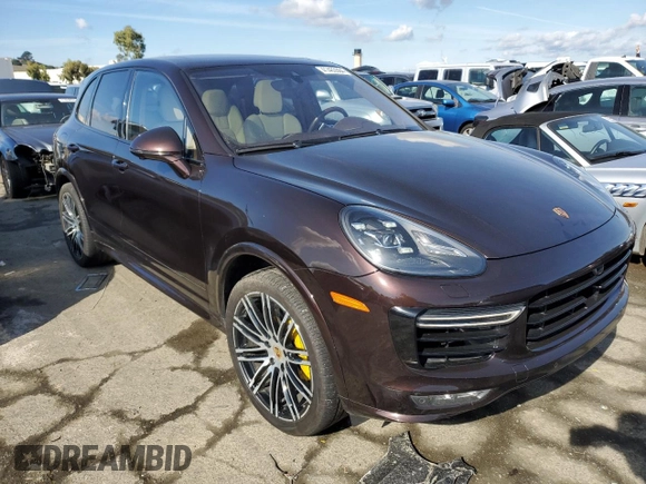 2017 Porsche Cayenne Turbo with VIN WP1AC2A22HLA97265, listed as a Copart auction lot 41463564 with 110,621 mi miles and . Bid and sale history available at DreamBid. Image 4.