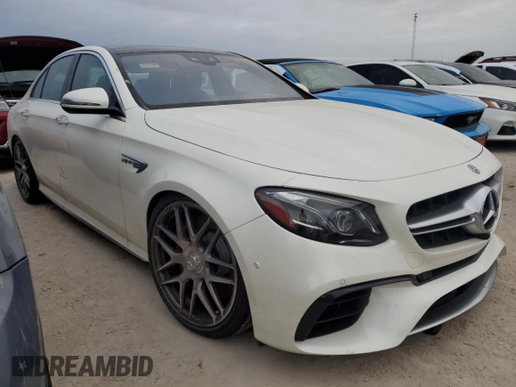 2018 Mercedes-Benz E-Class AMG E 63 S with VIN WDDZF8KB2JA435106, listed as a Copart auction lot 75439464 with 0 mi miles and Non Repairable. Bid and sale history available at carsss.com. Image 4.