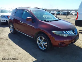 2009 Nissan Murano SL with VIN JN8AZ18W69W141842, listed as a IAAI auction lot 41771894 with 180,611 mi miles. Bid and sale history available at carsss.com. Image 1.