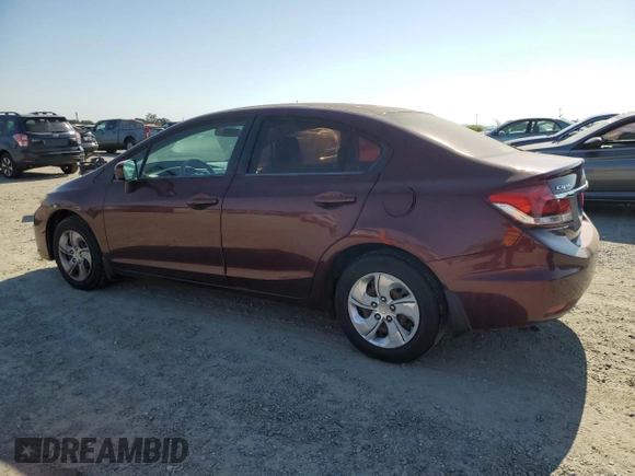 2014 Honda Civic LX z VIN 19XFB2F57EE215652, wystawiony jako Copart lot #60287605 z przebiegiem 206 135 mil mil oraz Czysty tytuł • Clean title. Historia ofert i sprzedaży dostępna na DreamBid. Obrazek 2.