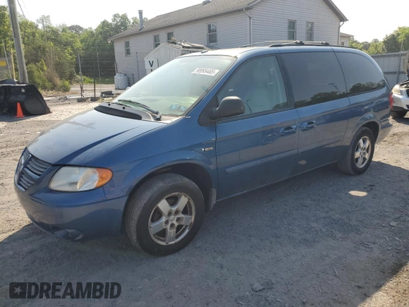 2006 Dodge Grand Caravan SXT z VIN 2D4GP44L06R699332, wystawiony jako Copart lot #58995465 z przebiegiem 55 324 mil mil oraz Szkoda całkowita • Salvage title. Historia ofert i sprzedaży dostępna na DreamBid. Obrazek 1.