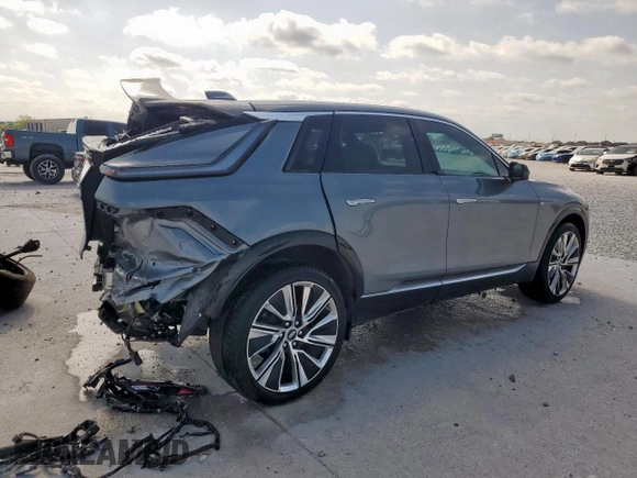 2023 Cadillac LYRIQ RWD Luxury z VIN 1GYKPMRK3PZ001935, wystawiony jako Copart lot #53645875 z przebiegiem Nie podano mil oraz Nie do naprawy • Non repairable. Historia ofert i sprzedaży dostępna na DreamBid. Obrazek 3.