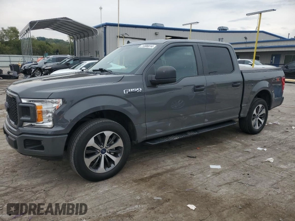 2020 Ford F-150 XL with VIN 1FTEW1CP8LFC51319, listed as a Copart auction lot 71306614 with 56,373 mi miles and Salvage Title. Bid and sale history available at carsss.com. Image 1.