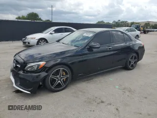 2018 Mercedes-Benz C 43 AMG with VIN 55SWF6EB4JU255127, listed as a Copart auction lot 63646885 with 88,597 mi miles and Clean title. Bid and sale history available at DreamBid. Image 1.