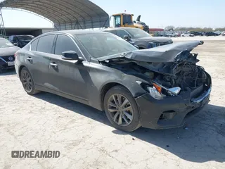 2018 Infiniti Q50 2.0t LUXE with VIN JN1CV7AR0JM280228, listed as a IAAI auction lot 41675002 with 203,946 mi miles. Bid and sale history available at carsss.com. Image 1.