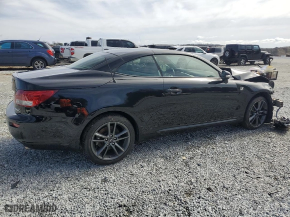 2013 Lexus IS 250C with VIN JTHFF2C22D2527273, listed as a Copart auction lot 45405925 with 0 miles and Salvage Title. Bid and sale history available at carsss.com. Image 3.