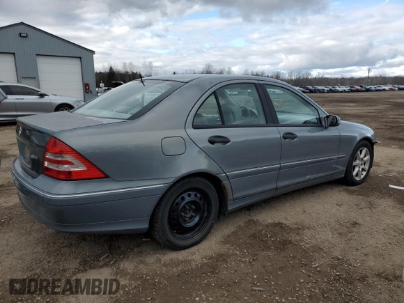 2006 Mercedes-Benz C 230 Sport with VIN WDBRF52J36F740543, listed as a Copart auction lot 81378044 with 236,262 mi miles and Salvage Title. Bid and sale history available at carsss.com. Image 3.