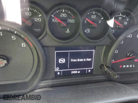 2025 Chevrolet Silverado 1500 Custom with VIN 1GCPABEK2SZ132029, listed as a IAAI auction lot 42279571 with 2,458 mi miles and . Bid and sale history available at DreamBid. Image 7.