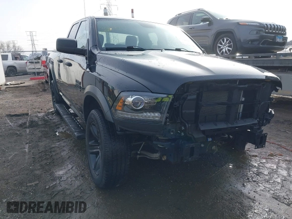 2021 Ram 1500 Classic Warlock with VIN 1C6RR7GG3MS562307, listed as a IAAI auction lot 41523089 with 41,226 mi miles. Bid and sale history available at carsss.com. Image 1.