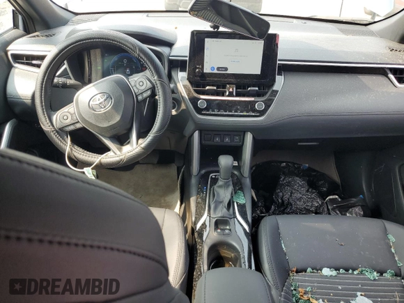 2023 Toyota Corolla Cross Hybrid S with VIN 7MUFBABG6PV014406, listed as a Copart auction lot 59944835 with 8,252 mi miles and Salvage title. Bid and sale history available at DreamBid. Image 8.