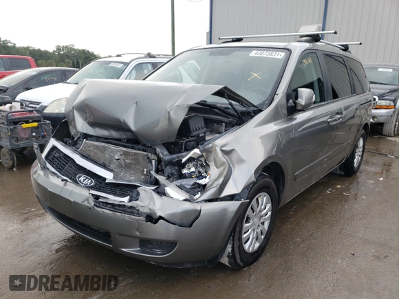 2012 Kia Sedona LX with VIN KNDMG4C78C6447514, listed as a Copart auction lot 46035374 with 180,367 mi miles and Clean Title. Bid and sale history available at carsss.com. Image 2.