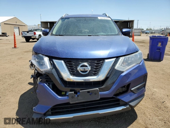 2017 Nissan Rogue SV with VIN KNMAT2MV1HP547195, listed as a Copart auction lot 60706425 with 138,162 mi miles and Salvage title. Bid and sale history available at DreamBid. Image 5.
