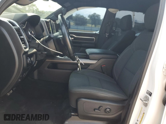 2021 Ram 1500 Lone Star with VIN 1C6RREFT0MN629091, listed as a Copart auction lot 62813465 with 74,154 mi miles and Salvage title. Bid and sale history available at DreamBid. Image 7.