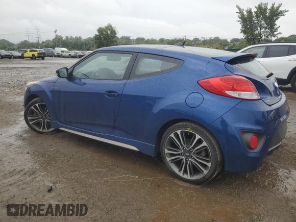 2016 Hyundai Veloster Turbo with VIN KMHTC6AEXGU284947, listed as a Copart auction lot 71740474 with 116,198 mi miles and Salvage Title. Bid and sale history available at carsss.com. Image 2.