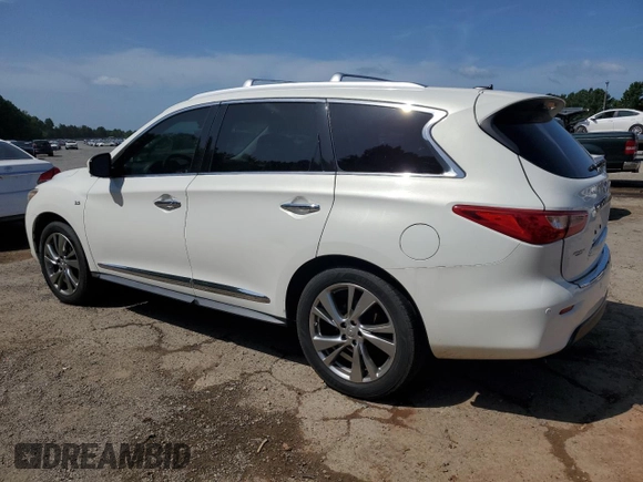 2014 Infiniti QX60 with VIN 5N1AL0MN8EC545432, listed as a Copart auction lot 63091435 with 156,113 mi miles and Salvage title. Bid and sale history available at DreamBid. Image 2.