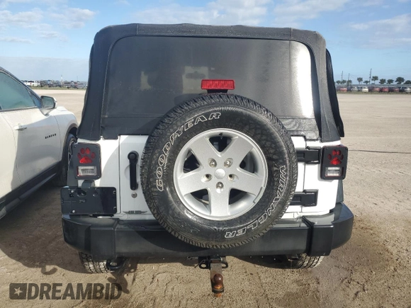 2017 Jeep Wrangler Sport with VIN 1C4AJWAG5HL502352, listed as a Copart auction lot 74010244 with 76,086 mi miles and Non Repairable. Bid and sale history available at DreamBid. Image 6.